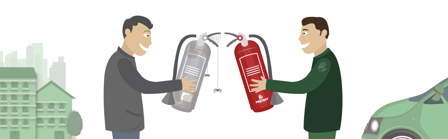 Servicio de mantenimiento de extintores para comunidades de vecinos